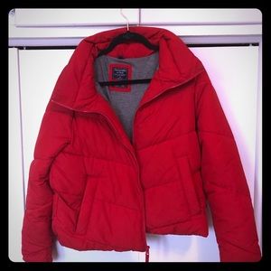 Abercrombie & Fitch puffer jacket.